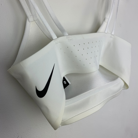 NIKE — Cream & White Indy Breathe Yoga/Sports Bra - Picture 4 of 6